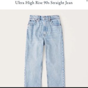 Abercrombie ultra high rise 90s jean